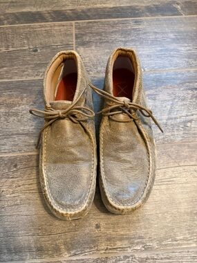 Twisted X Men's Casual Moc Toe Lace-Up Boots in Taupe